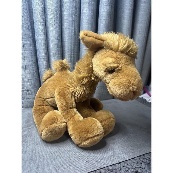 VTG Passport Plush Toy Camel Stuffed Animal Brown Weighted Feet Posable - Picture 9 of 13